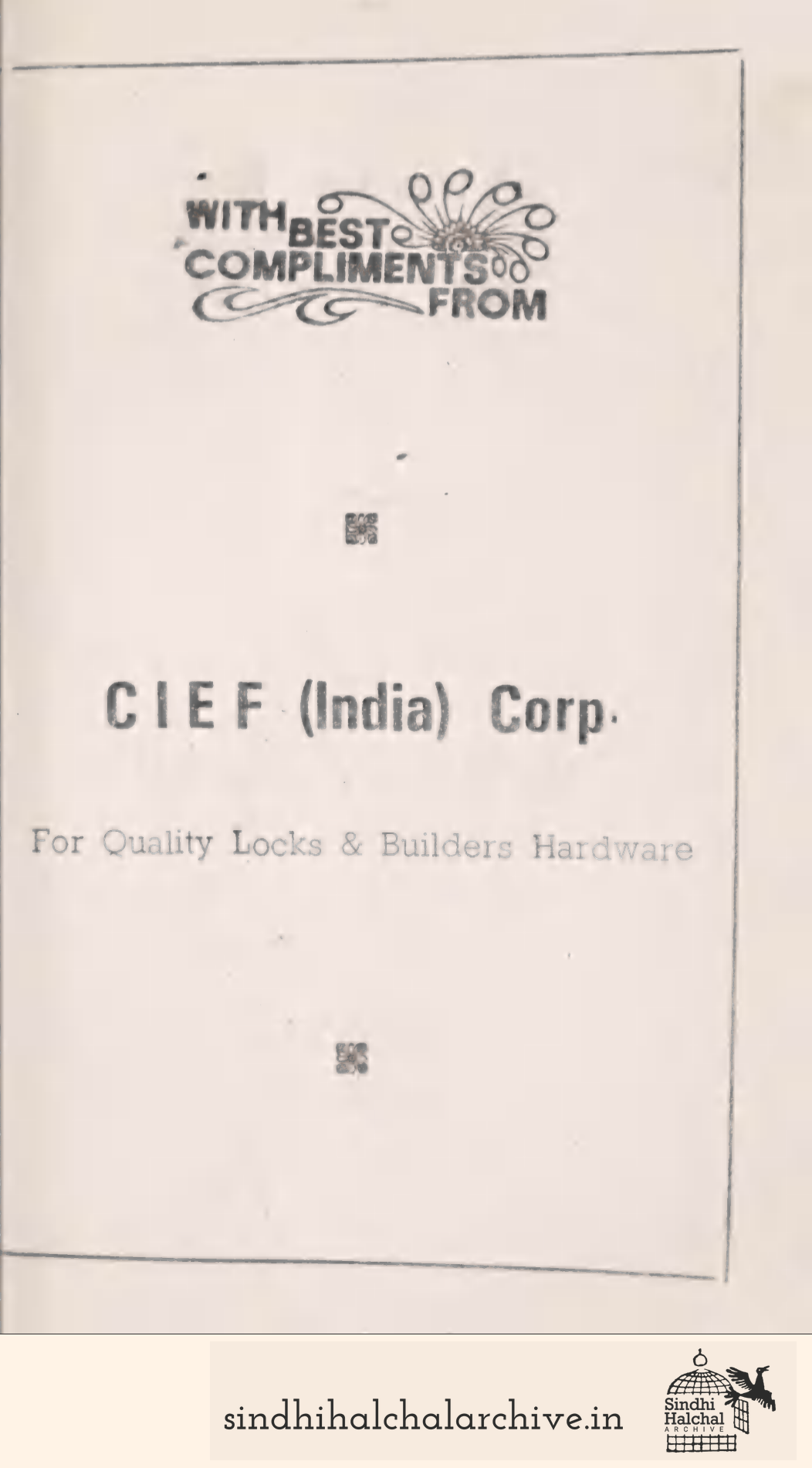 Image of AD CIEF (India) Corp.
 For Quality Locks & Builders Hardware